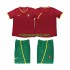 Portugal 2002 Børne Retro Hjemmebane Fodboldtrøje Lange Ærmer