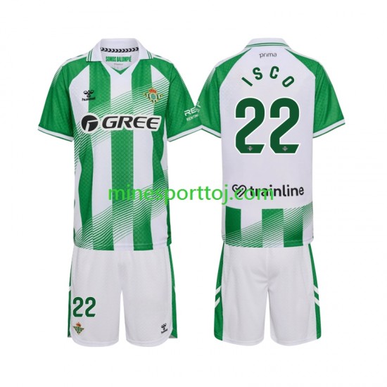 Real Betis Isco 22 Børne Hjemmebane Fodboldtrøje 2026-2027 Lange Ærmer