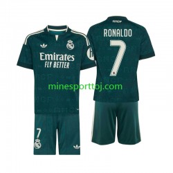 Real Madrid Cristiano Ronaldo 7 Børne Udebane Fodboldtrøje 2026-2027 Lange Ærmer