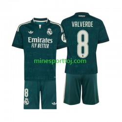 Real Madrid Federico Valverde 8 Børne Udebane Fodboldtrøje 2026-2027 Lange Ærmer