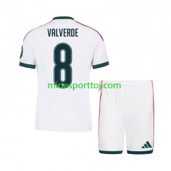 Real Madrid Federico Valverde 8 Børne Hjemmebane Fodboldtrøje 2026-2027 Lange Ærmer