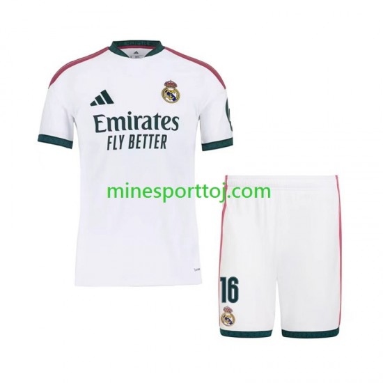 Real Madrid Ibrahima Konate 16 Børne Hjemmebane Fodboldtrøje 2026-2027 Lange Ærmer