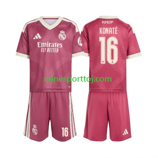 Real Madrid Ibrahima Konate 16 Børne Tredje Fodboldtrøje 2026-2027 Lange Ærmer