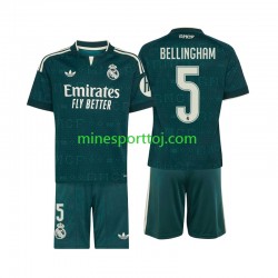 Real Madrid Jude Bellingham 5 Børne Udebane Fodboldtrøje 2026-2027 Lange Ærmer