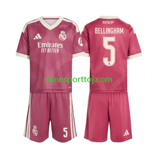 Real Madrid Jude Bellingham 5 Børne Tredje Fodboldtrøje 2026-2027 Lange Ærmer