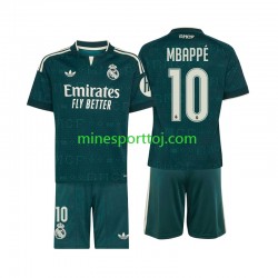 Real Madrid Kylian Mbappe 10 Børne Udebane Fodboldtrøje 2026-2027 Lange Ærmer
