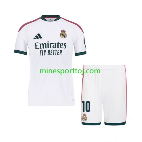Real Madrid Kylian Mbappe 10 Børne Hjemmebane Fodboldtrøje 2026-2027 Lange Ærmer