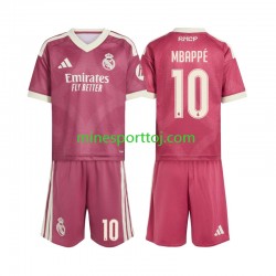 Real Madrid Kylian Mbappe 10 Børne Tredje Fodboldtrøje 2026-2027 Lange Ærmer
