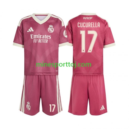 Real Madrid Marc Cucurella 17 Børne Tredje Fodboldtrøje 2026-2027 Lange Ærmer