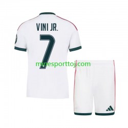 Real Madrid Vinicius Junior 7 Børne Hjemmebane Fodboldtrøje 2026-2027 Lange Ærmer