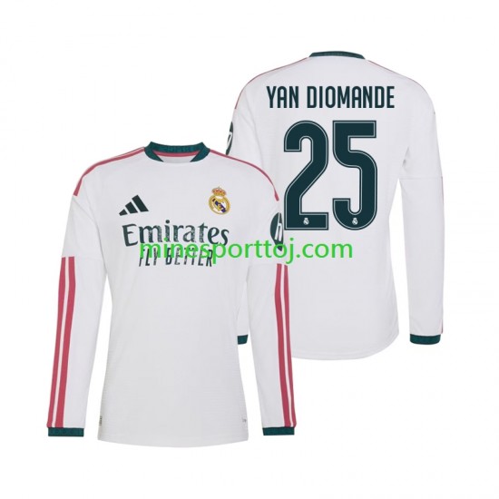 Real Madrid Yan Diomande 25 Herre Hjemmebane Fodboldtrøje 2026-2027 med Korte Ærmer