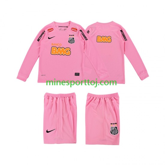 Santos 2012 2013 Børne Retro Fjerde Fodboldtrøje med Korte Ærmer