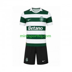 Sporting CP Børne Hjemmebane Fodboldtrøje 2026-2027 Lange Ærmer