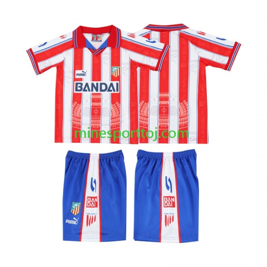 Sporting CP 1996 1997 Børne Retro Hjemmebane Fodboldtrøje Lange Ærmer