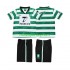 Sporting CP 1999 2000 Børne Retro Hjemmebane Fodboldtrøje Lange Ærmer