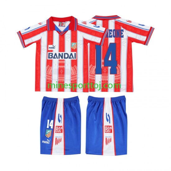 Sporting CP SIMEONE 14 1996 1997 Børne Retro Hjemmebane Fodboldtrøje Lange Ærmer