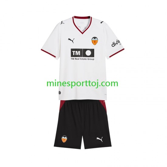 Valencia CF Børne Hjemmebane Fodboldtrøje 2026-2027 Lange Ærmer