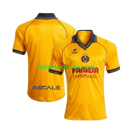 Villarreal CF Herre Retro Hjemmebane Fodboldtrøje 2025-2026 Lange Ærmer