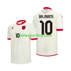 Albanien Nedim Bajrami 10 Herre Udebane Fodboldtrøje VM 2026 Lange Ærmer