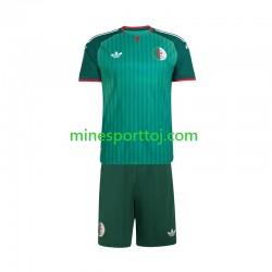 Algeriet 2026 Børne Udebane Fodboldtrøje Lange Ærmer