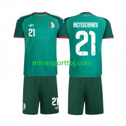 Algeriet Ramy Bensebaini 21 2026 Børne Udebane Fodboldtrøje Lange Ærmer