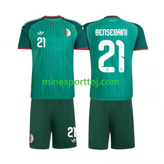 Algeriet Ramy Bensebaini 21 2026 Børne Udebane Fodboldtrøje Lange Ærmer