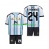 Argentina Enzo Fernandez 24 Børne Hjemmebane Fodboldtrøje VM 2026 Lange Ærmer