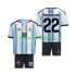 Argentina Franco Mastantuono 22 Børne Hjemmebane Fodboldtrøje VM 2026 Lange Ærmer