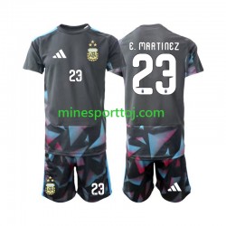 Argentina Målmand Emiliano Martinez 23 Børne Hjemmebane Fodboldtrøje VM 2026 Lange Ærmer