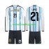 Argentina Jose Manuel Lopez 21 Børne Hjemmebane Fodboldtrøje VM 2026 med Korte Ærmer