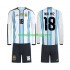 Argentina Nico Paz 18 Børne Hjemmebane Fodboldtrøje VM 2026 med Korte Ærmer