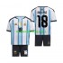 Argentina Nico Paz 18 Børne Hjemmebane Fodboldtrøje VM 2026 Lange Ærmer