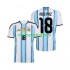 Argentina Nico Paz 18 Herre Hjemmebane Fodboldtrøje VM 2026 Lange Ærmer