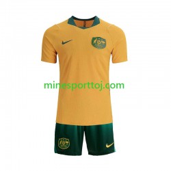 Australien Børne Hjemmebane Fodboldtrøje VM 2026 Lange Ærmer