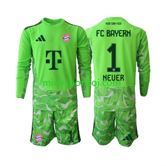 FC Bayern München Målmand Manuel Neuer 1 Børne Hjemmebane Fodboldtrøje 2026-2027 med Korte Ærmer