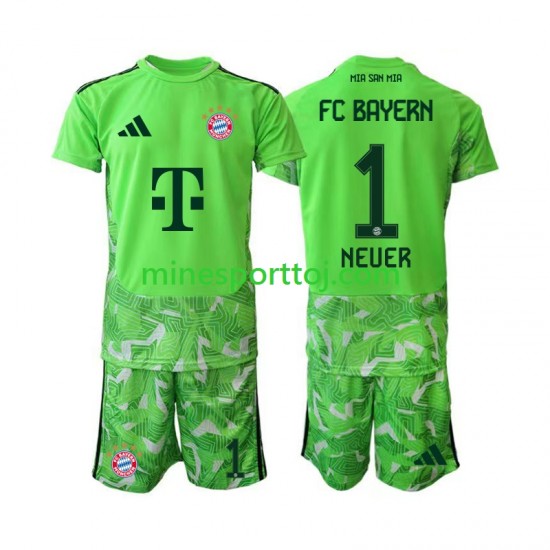 FC Bayern München Målmand Manuel Neuer 1 Børne Hjemmebane Fodboldtrøje 2026-2027 Lange Ærmer