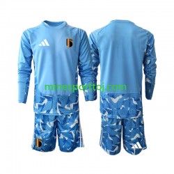 Belgien Målmand Børne Hjemmebane Fodboldtrøje VM 2026 med Korte Ærmer