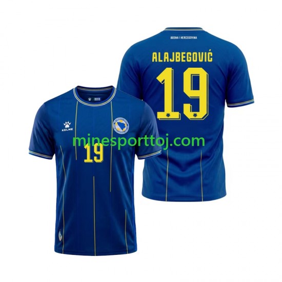 Bosnien-Hercegovina Kerim Alajbegovic 19 Herre Hjemmebane Fodboldtrøje VM 2026 Lange Ærmer