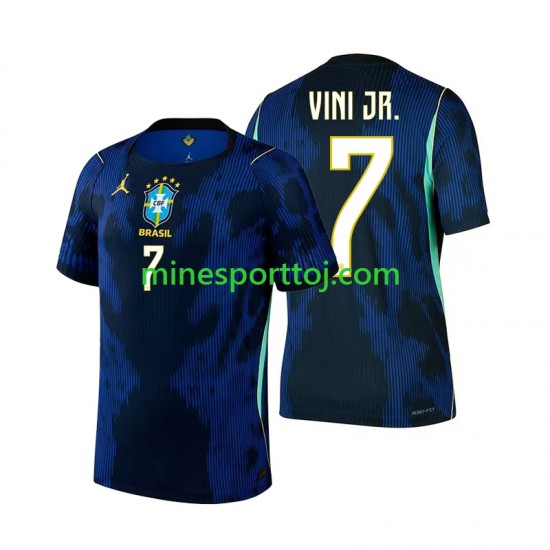Brasilien Vinicius Junior 7 Herre Udebane Fodboldtrøje VM 2026 Lange Ærmer