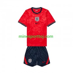 England Børne Udebane Fodboldtrøje VM 2026 Lange Ærmer