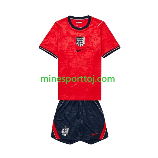 England Børne Udebane Fodboldtrøje VM 2026 Lange Ærmer