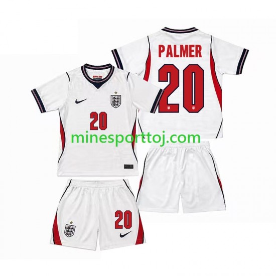 England Cole Palmer 20 Børne Hjemmebane Fodboldtrøje VM 2026 Lange Ærmer