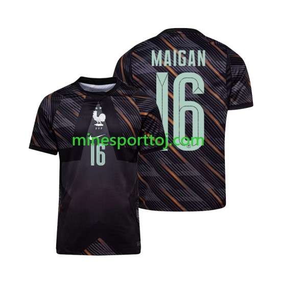 Frankrig Målmand Mike Maignan 16 Herre Hjemmebane Fodboldtrøje VM 2026 Lange Ærmer