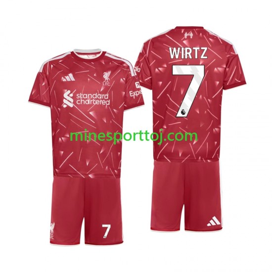 Liverpool Florian Wirtz 7 Børne Hjemmebane Fodboldtrøje 2026-2027 Lange Ærmer