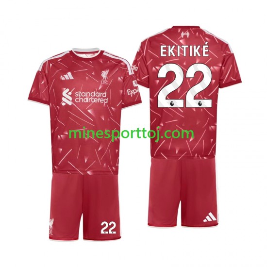 Liverpool Hugo Ekitike 22 Børne Hjemmebane Fodboldtrøje 2026-2027 Lange Ærmer