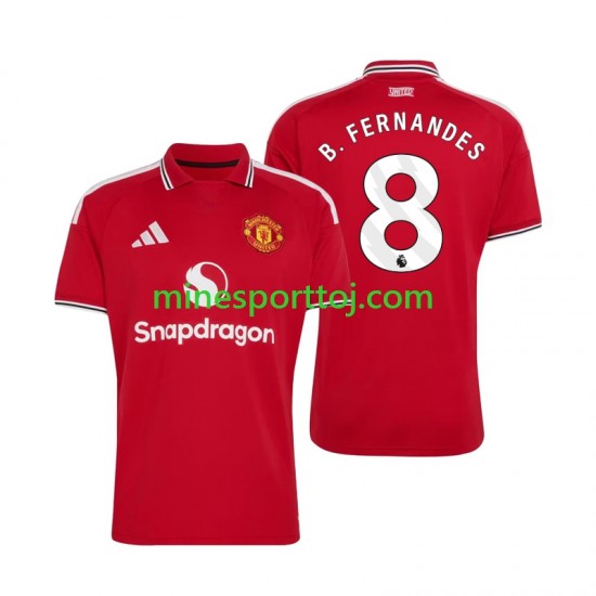 Manchester United Bruno Fernandes 8 Herre Hjemmebane Fodboldtrøje 2026-2027 Lange Ærmer