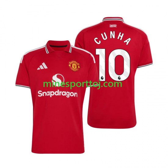 Manchester United Matheus Cunha 10 Herre Hjemmebane Fodboldtrøje 2026-2027 Lange Ærmer