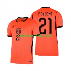 Holland Frenkie de Jong 21 Herre Hjemmebane Fodboldtrøje VM 2026 Lange Ærmer
