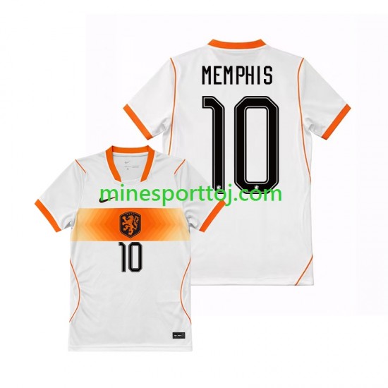 Holland Memphis Depay 10 Herre Udebane Fodboldtrøje VM 2026 Lange Ærmer