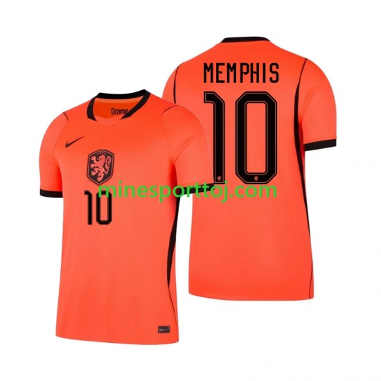 Holland Memphis Depay 10 Herre Hjemmebane Fodboldtrøje VM 2026 Lange Ærmer